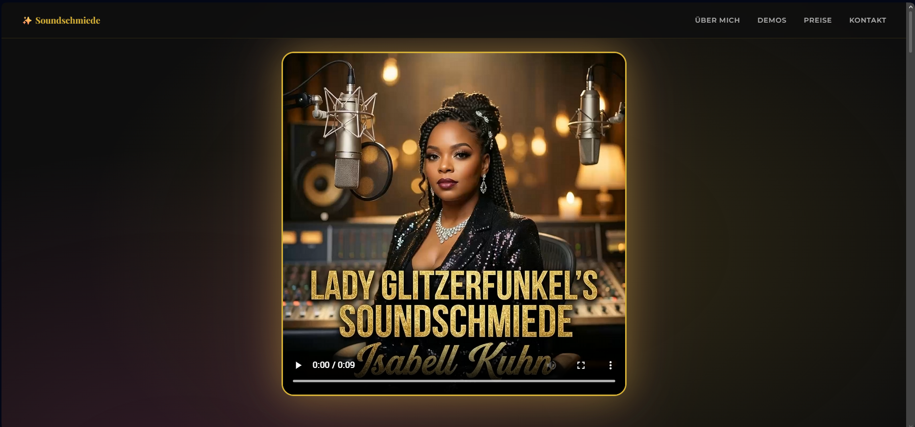Lady Glitzerfunke — mit KI generiertes Bildwerk (FLUX-Modell, Bildgenerierung)